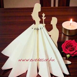 Szerelmespár szalvétatartó (Szív 0012)