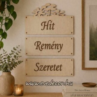 3db-os szett "Hit Remény Szeretet"(Deco 0133)