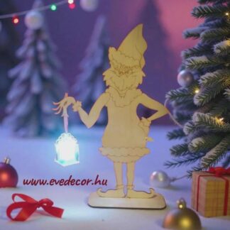 Grincs világító ajándékdobozzal (3Dkari 0023)