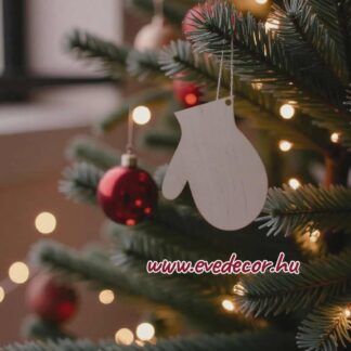 Karácsonyfadísz kesztyű (Kari lapok 0018)