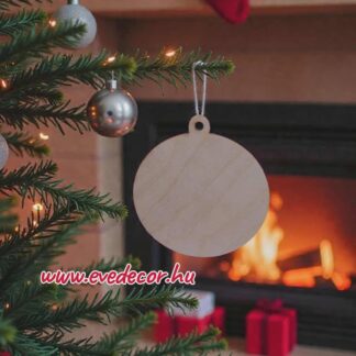 Karácsonyfadísz szögletes kerek kupakkal (Kari lapok 0030/kerek)