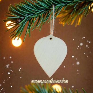 Csepp karácsonyfadísz 5db/cs (Kari lapok 0021)