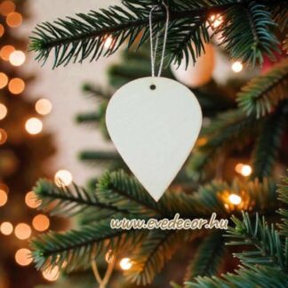 Csepp karácsonyfadísz 5db/cs (Kari lapok 0025)