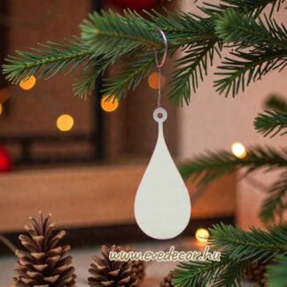 Csepp karácsonyfadísz 5db/cs (Kari lapok 0020)