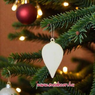 Csepp karácsonyfadísz 5db/cs (Kari lapok 0027)