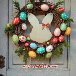 Nyuszipofa ajtódísz 25*33,5 cm (Nyuszi 0040)