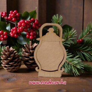 Lámpás karácsonyi dísz 5pár/cs (Kari lapok 0147)