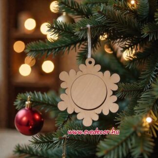 Keretes karácsonyi dísz (Kari lapok 0114)