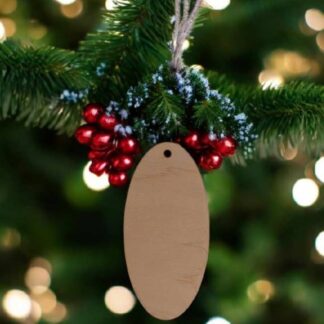 Ovál karácsonyfadísz 5db/cs (Kari lapok 0099)