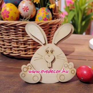 Ülő nyúl hűtőmágnes alap 3D elemekkel 5db/cs (Nyuszi 0109)