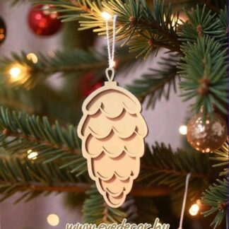 Toboz karácsonyfadísz 1db/cs (Kari lapok 0142/sima)