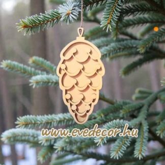 Toboz karácsonyfadísz 1db/cs (Kari lapok 0142/bogyós)