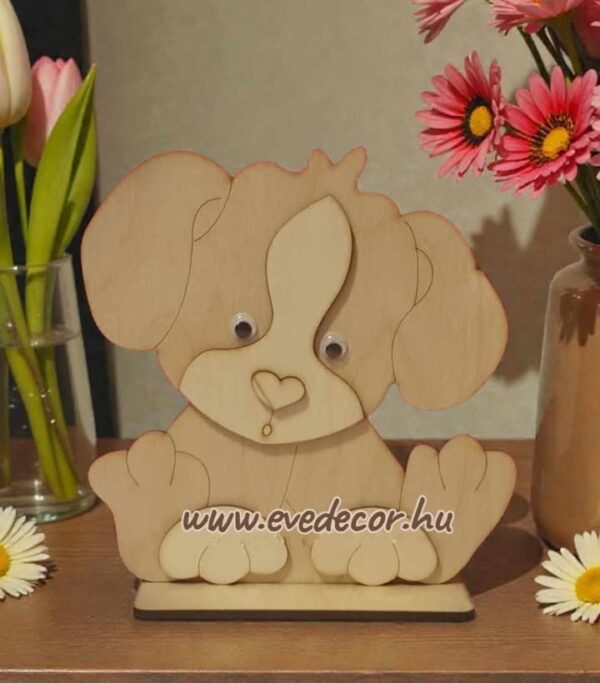 Bernáthegyi kutyus 3D elemekkel (Asztali 0034)