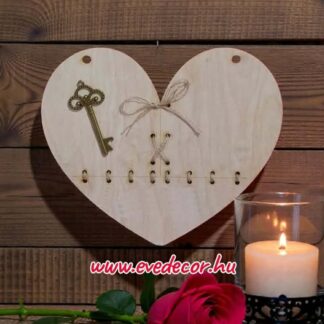 Szív fűzéssel (Szív 0035)