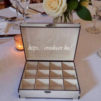 12 rekeszes doboz (Esküvő 0026/12 rekeszes)