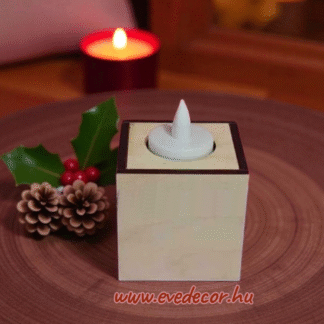 Kocka mécsestartó (3Dkari 0128)