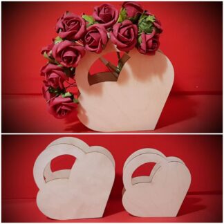 Szív alakú virágkosár (Deco 0006)