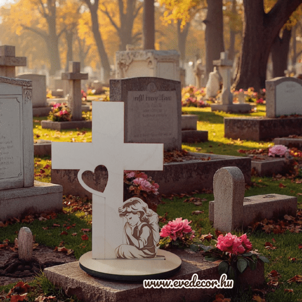 Gravírozott kereszt (Kegyelet 0047/4)