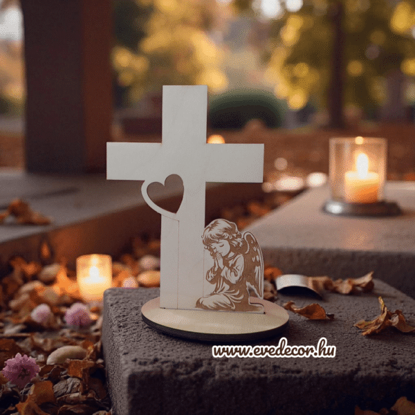 Gravírozott kereszt (Kegyelet 0047/3)