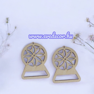 Fülbevaló  3,7*4,9 cm (Makr 0048/K)