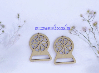 Fülbevaló  3,7*4,9 cm (Makr 0048/K)
