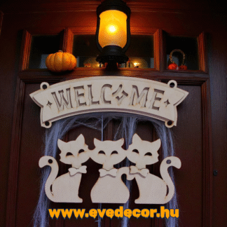 Cicás ajtótábla (Halloween 0013)