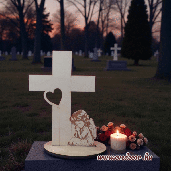 Gravírozott kereszt (Kegyelet 0047/6)