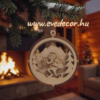 3D karácsonyfadísz (3D kari 0237)