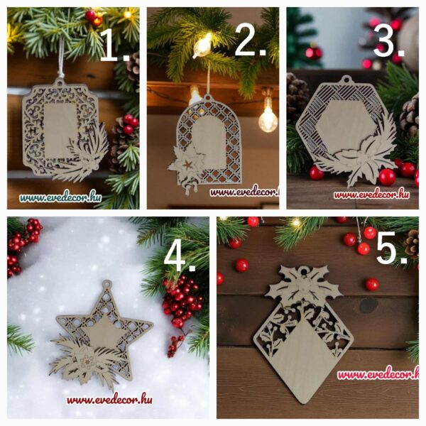 Csodás fenyődísz 3D elemekkel (Kari lapok 0237) - Image 3