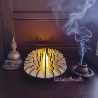 Sok darabos mécsestartó virág forma (Ezo 0151)