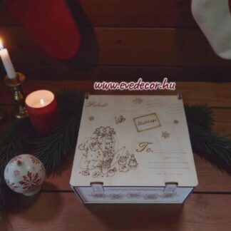 Ajándék doboz 13,5*13,5*5,6 cm (3Dkari 0234)