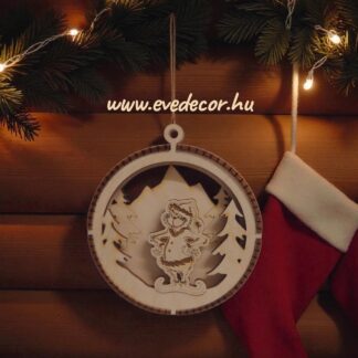 3D karácsonyfadísz (3D kari 0236)