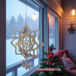 Szélforgó hópelyhes (3Dkari 0245)