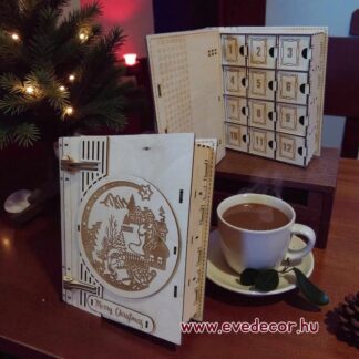 Adventi kalendárium 24*26*8 cm (3Dkari 0247)