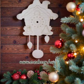 Kakukkos óra 20*30 cm (Kari lapok 0047)