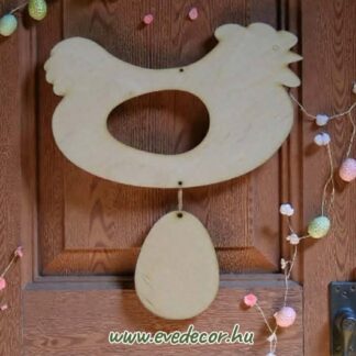 Tyúk tojással 18*25 cm (Nyuszi 0020)