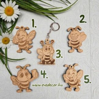 Méhecskés Kulcstartó fém szerelékkel (Fali 0050)