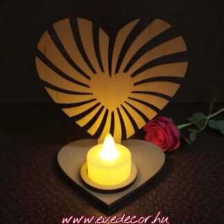 Szív formájú mécsestartó (Ezo 0172)