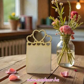 Üdvözlő kártya szives 5db/cs (Szív 0006)