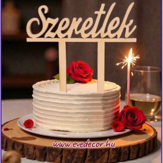 Beszúrós szeretlek felirat (Szív 0039)