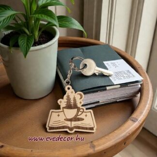 Könyv kulcstartó fém szerelékkel (Fali 0058/2)