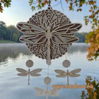 Szitakötős álomfogó  3 rétegű (Ezo 0185)