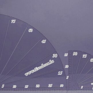 Derékszögű íves vonalzó (Mvon 0004)