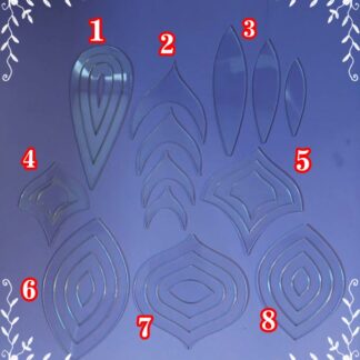 Mandala rajzoló sablon 8 forma/szett (Mvon 0005)