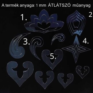 Mandala rajzoló sablon szett (Sabl 0055)