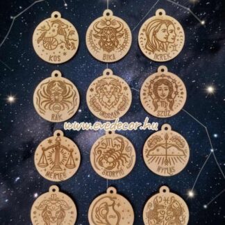 MAGYAR Csillagjegy kulcstartó 4,5*5,1 cm (Fali 0062)