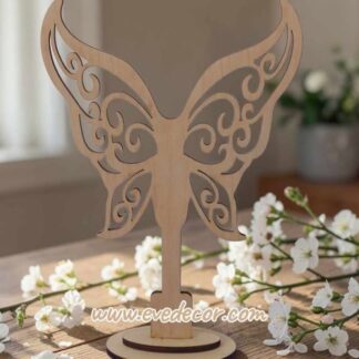 Álló pillangó lány makramé alap 20 cm (Makr 0074)