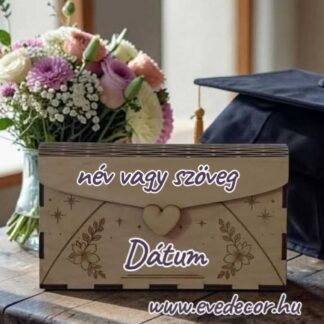 Pénzátadó fa boríték (Ballagás 0041)