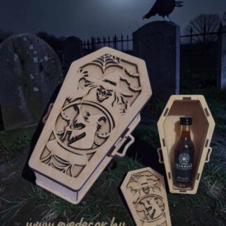 Koporsó 3D elemekkel (Halloween 0025/boszi)