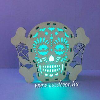 Halálfejes lámpás (Halloween 0027/4)